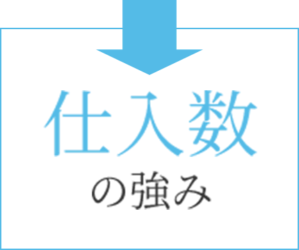 仕入数の強み